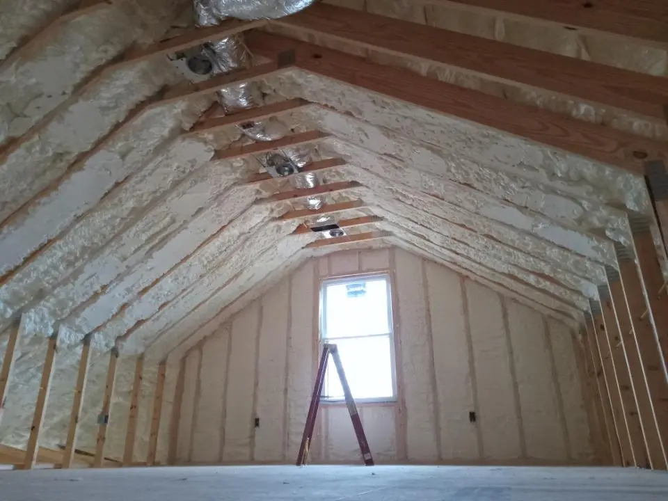 Spray foam roofing application for Crawl Space Insulation project in Blakely